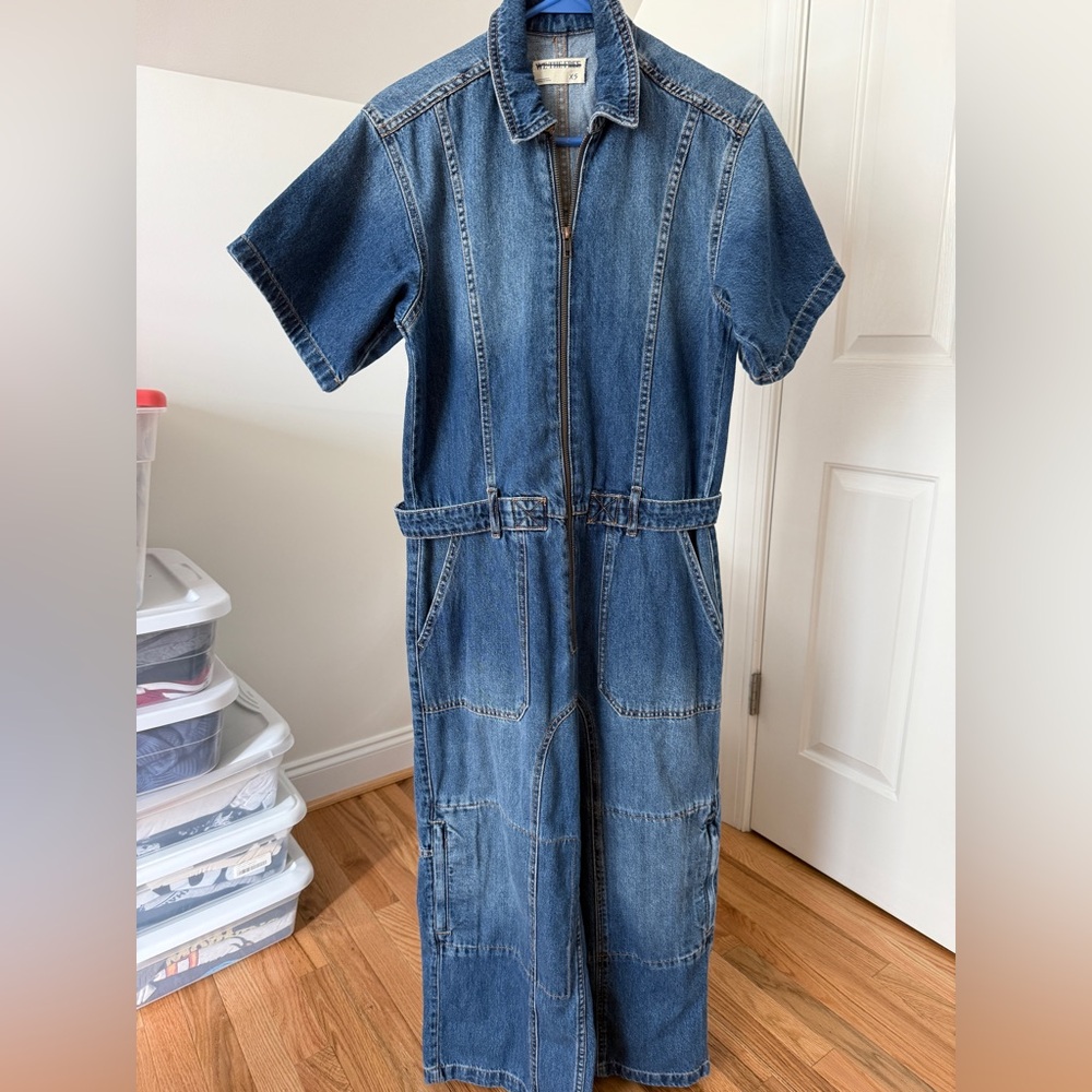 Free People Denim Jump Suit - Size XS